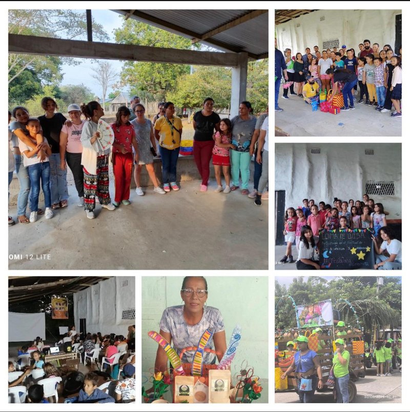 Collage de actividades de la fundación